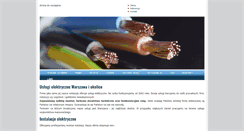 Desktop Screenshot of instalacjeelektryczne.wwarszawie.pl